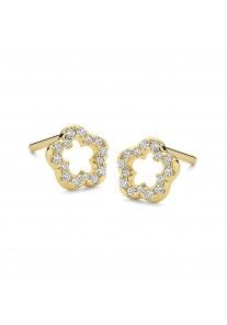 K3170 Oorringen bloem 925 rh cz