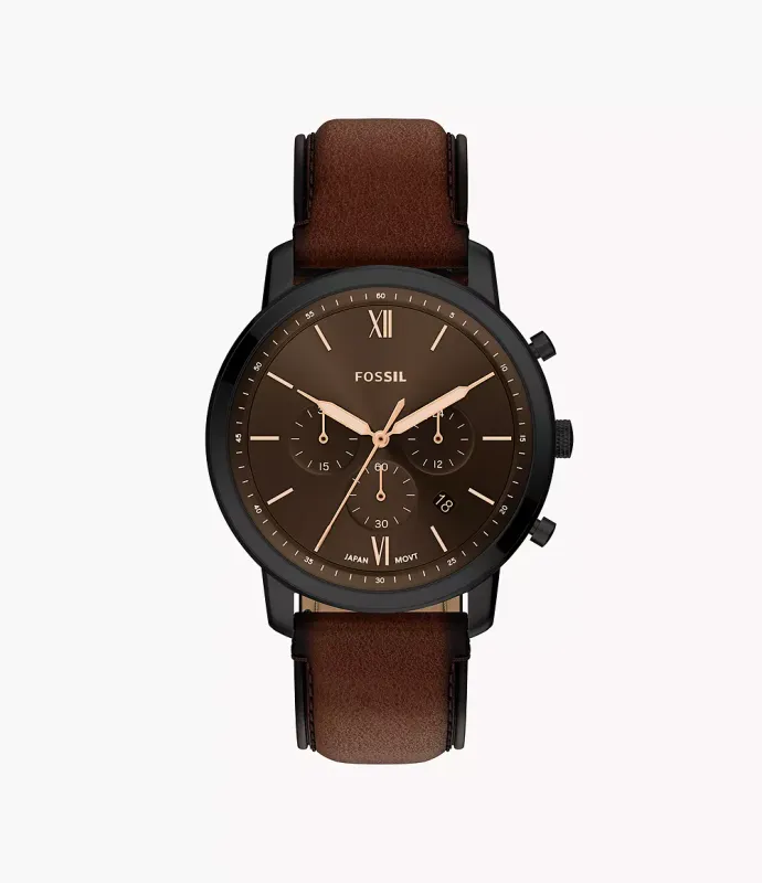 Neutra Chronograph Brown Leather Watch FS6163 Neutra Chronograph Brown Leather Watch FS6163