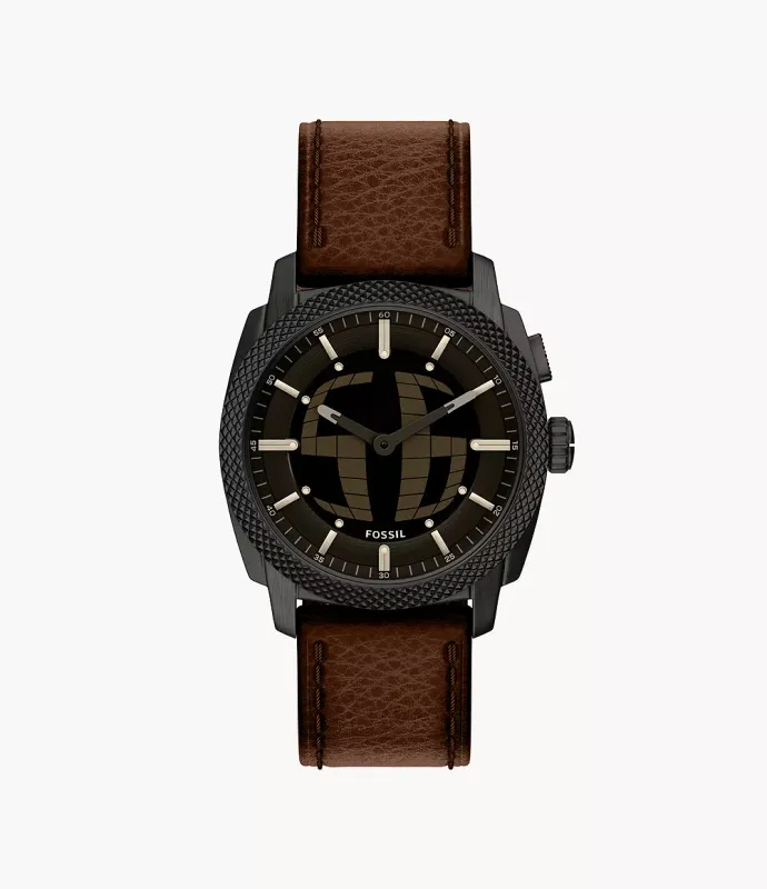 Machine Big Tic 41MM Brown Leather Watch Machine Big Tic 41MM Brown Leather Watch