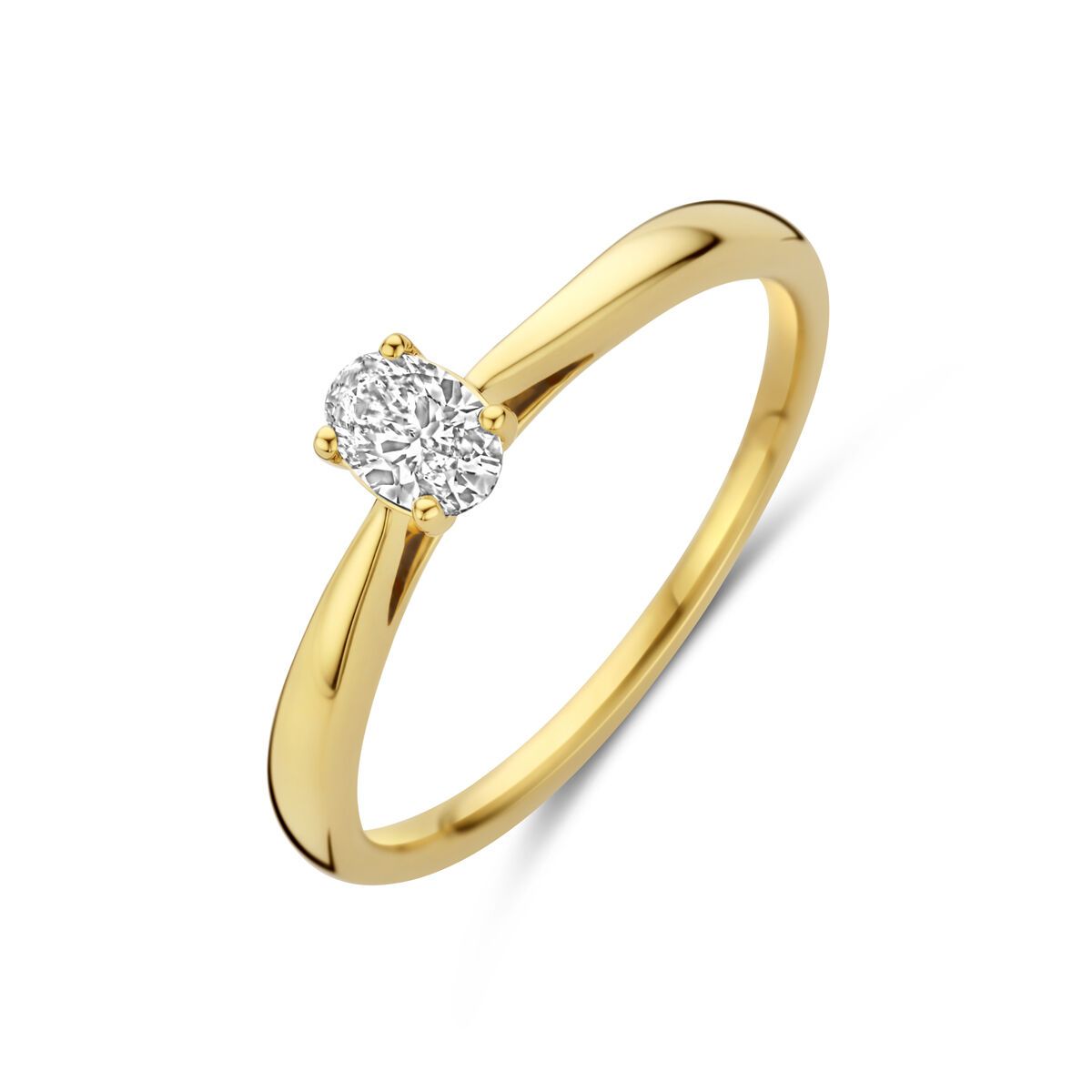 ring lab grown diamant 0.25ct 14kt