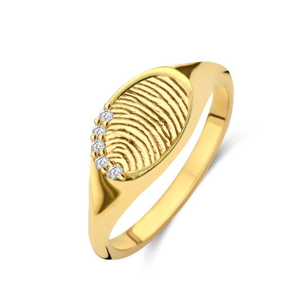 Ring Signet Touch Pavé Ring Signet Touch Pavé
