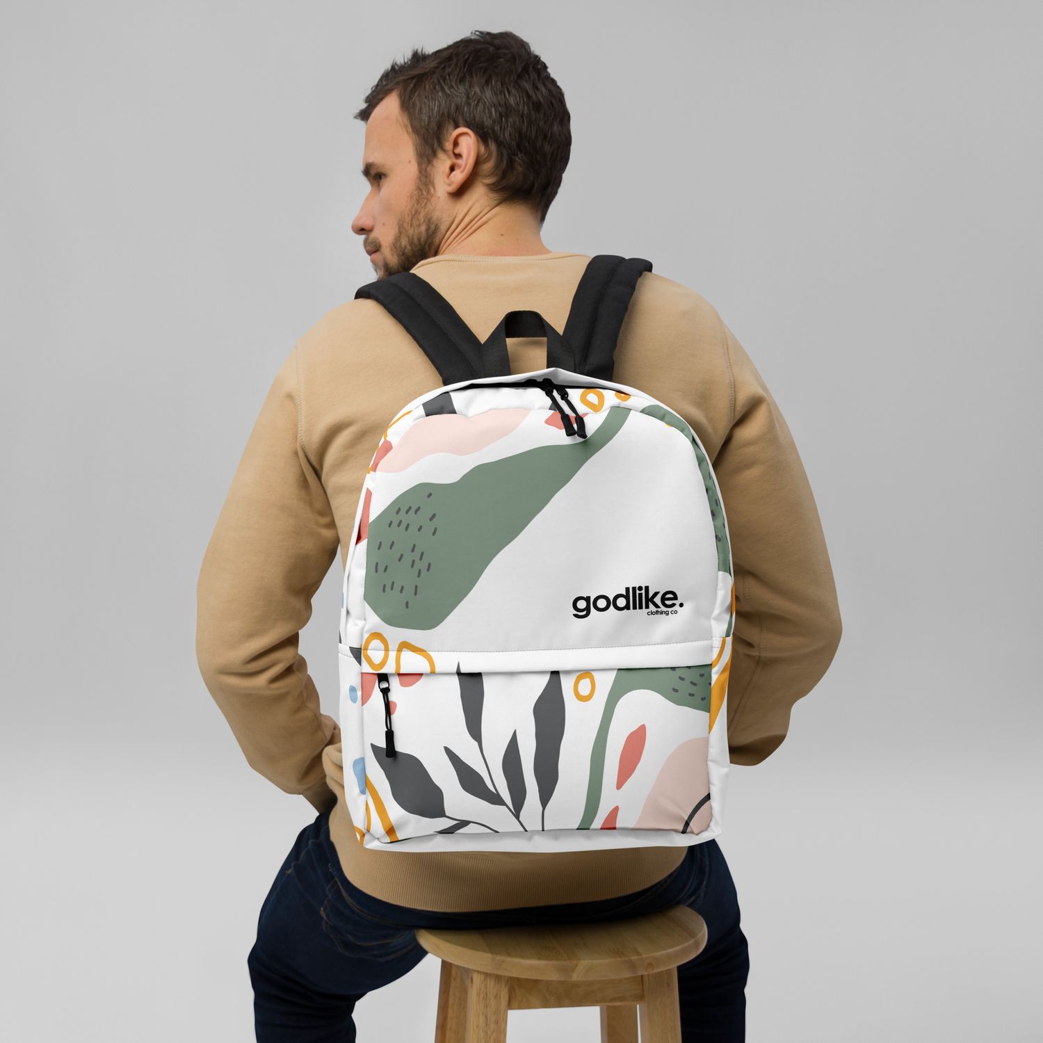 Backpack Nature Hand Drawn