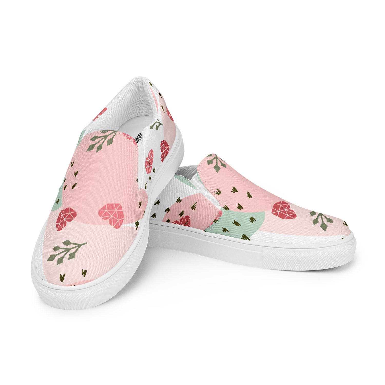 Women’s hearts slip-on canvas shoes