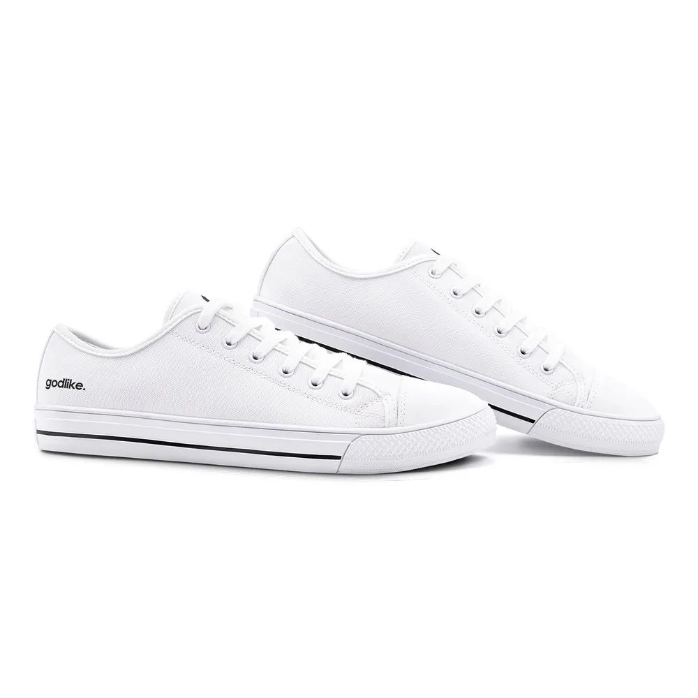 GL Original Unisex White Low Top Canvas Shoes