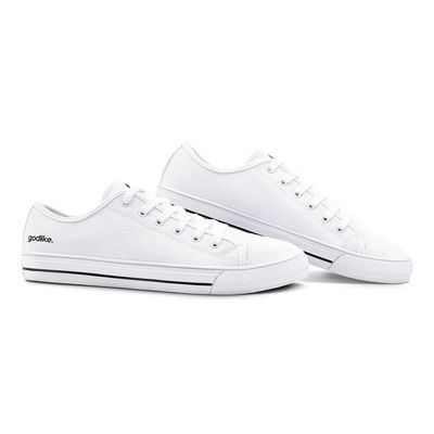 GL Original Unisex White Low Top Canvas Shoes