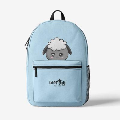  Retro Light Blue Worthy Backpack