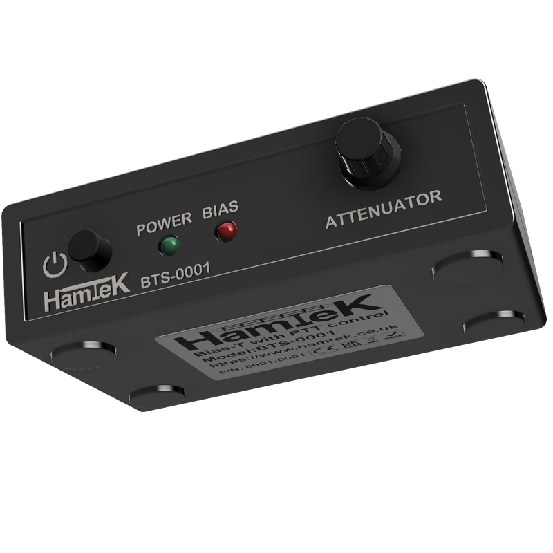 Bias-T with Attenuator and PTT control - including leads
