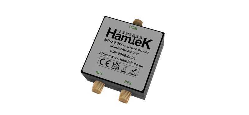 DC-5GHz 50Ohm 0.5W 2-way SMA resistive power splitter/combiner
