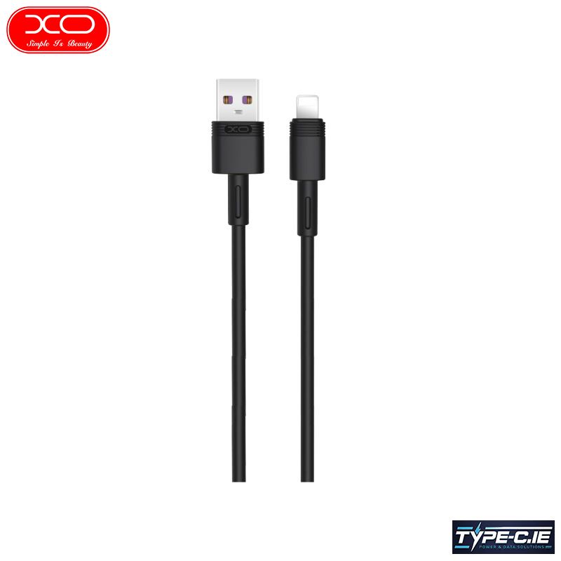 1M XO NB-Q166 LIGHTNING FAST CHARGE CABLE BLACK - XO-NB-Q166LB