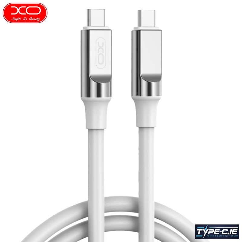 60W XO NB-Q252B TYPE-C TO TYPE-C 2M WHITE CABLE - EXSXO-NB-Q252B