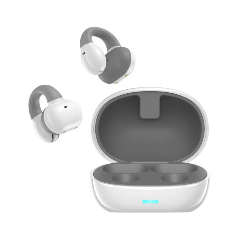 XO G18 CLIP-ON BT EARPHONES WHITE AND BLACK