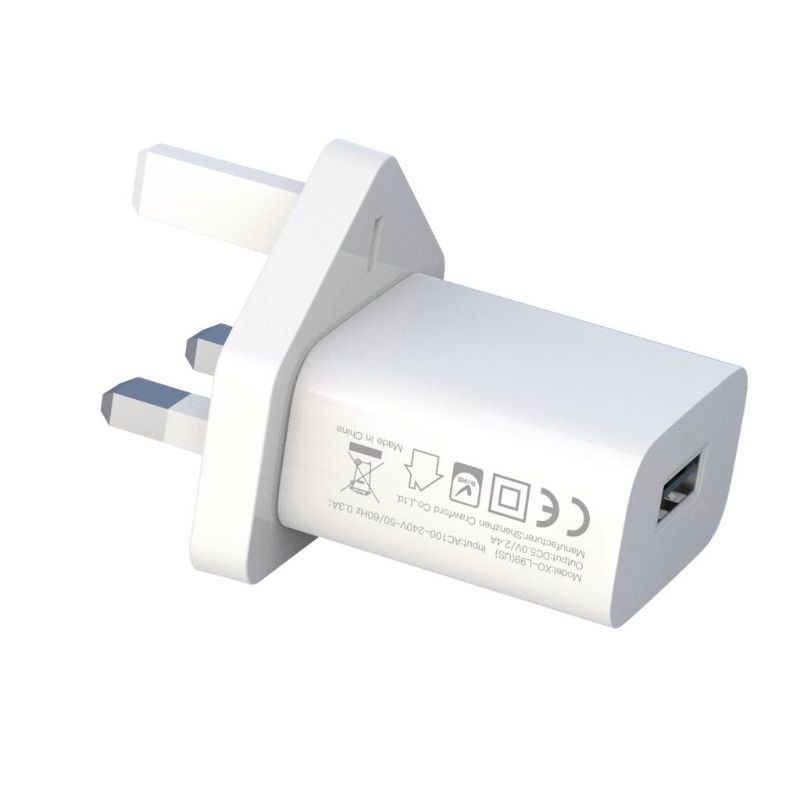 XO WHITE 2.4A HOME CHARGER (IRL-UK)
