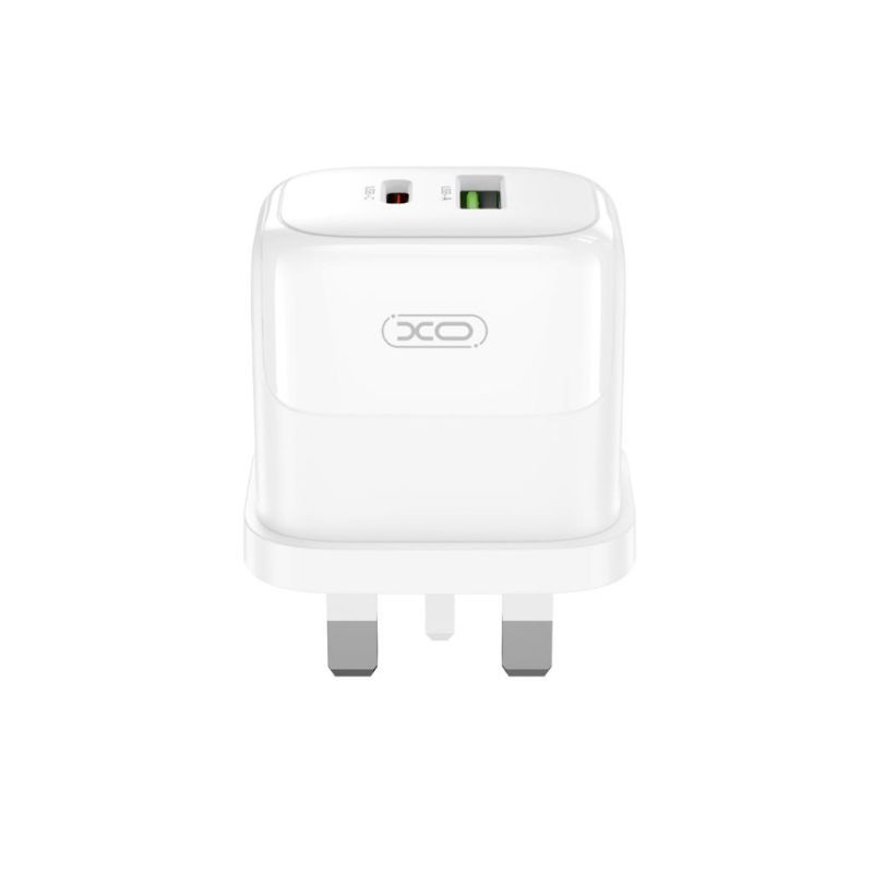 XO WHITE 20W/18W USB-A USB-C (IRL-UK)