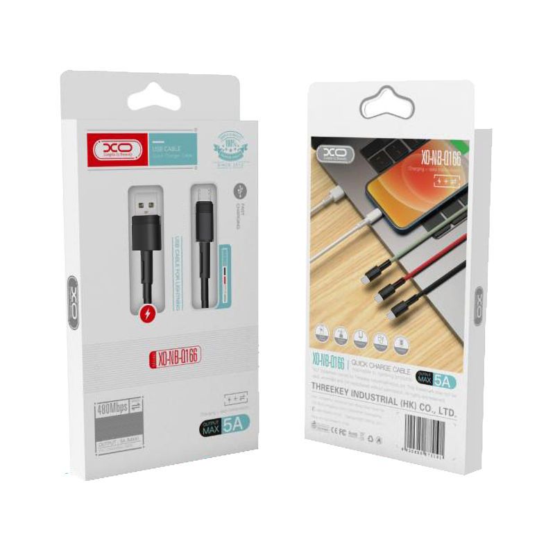 XO BLACK 1M 5A FAST CHARGE CABLE MICRO NB-Q166