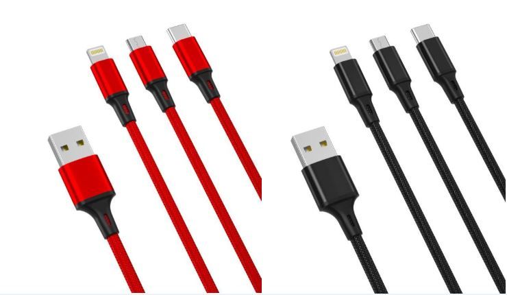 XO (3 IN 1) 2.4A USB CABLE 1.2M NB173
