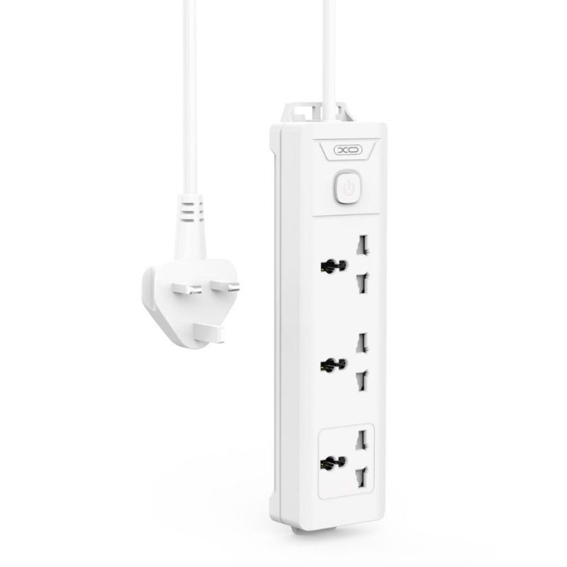 XO WHITE IRL/UK 1.8M EX/LEAD 3 W/WIDE SOCKETS