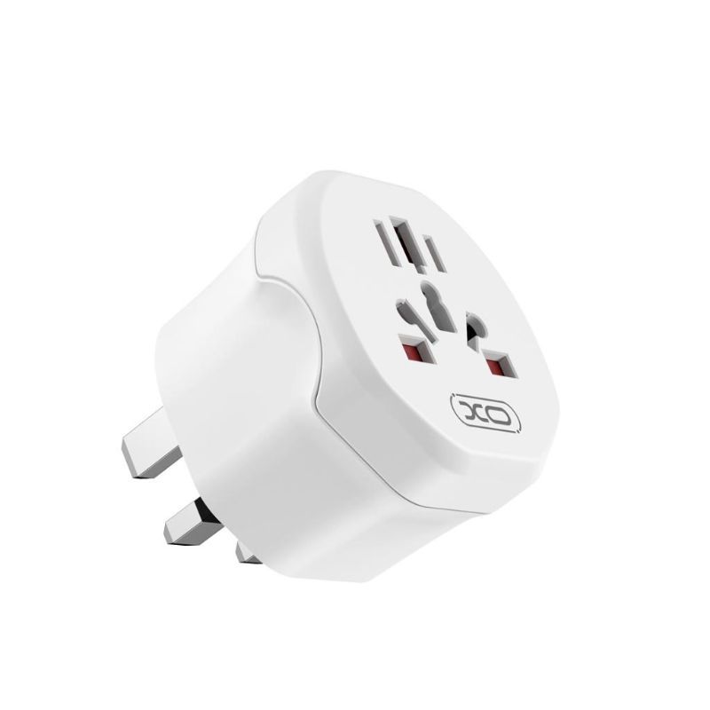 XO WHITE WL23 WORLD VISITOR TO IRL/UK TRAVEL ADAPTER