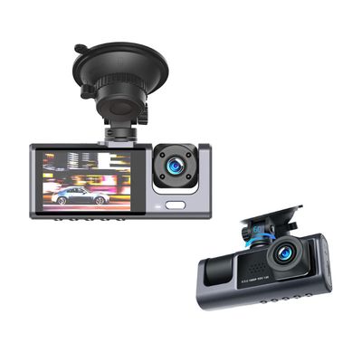 XO TRI DASH CAM FRONT, REAR AND REG CAM XJ03 BLACK