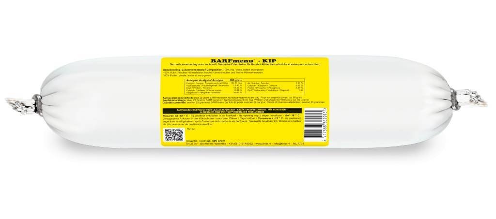 BARFmenu® Kip / Poulet 10 stuks 500gr of 1kg
