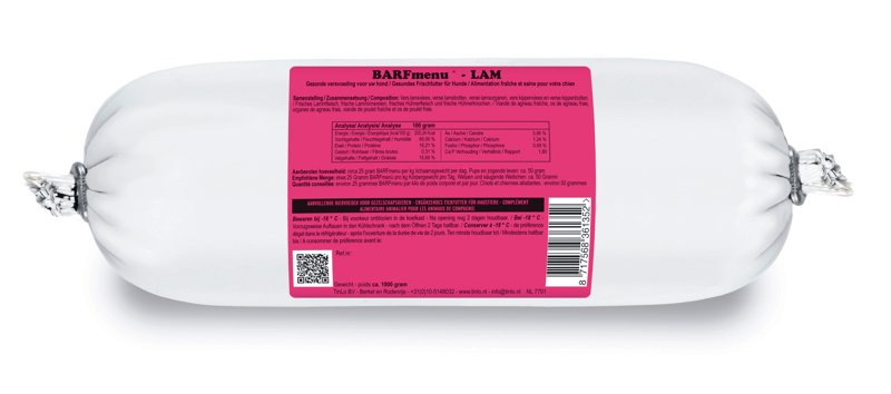 BARFmenu® Lam/Agneau 1000gr (10 stuks)