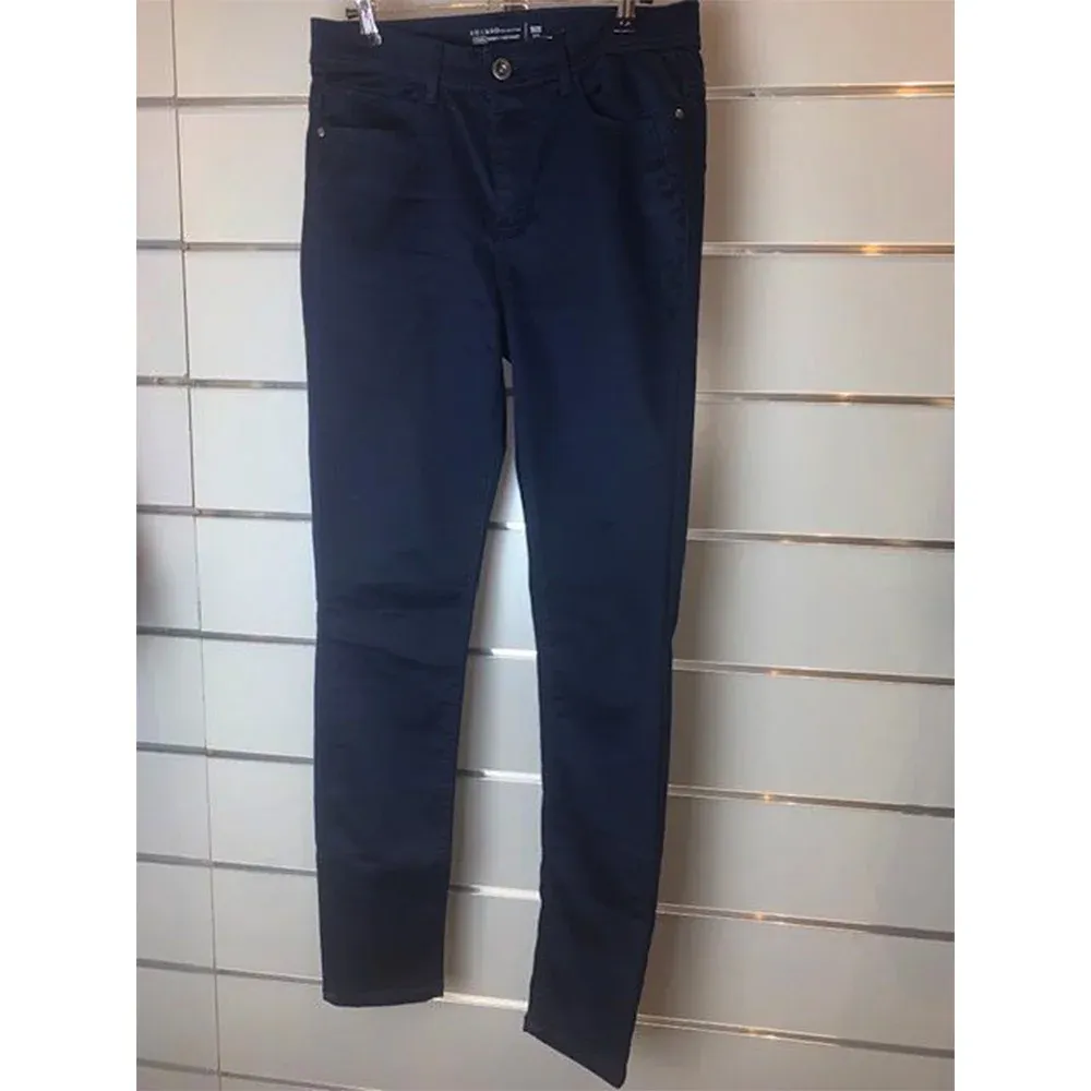 Bel Bo Dames Donkerblauwe Broek Emma Skinny High Waist