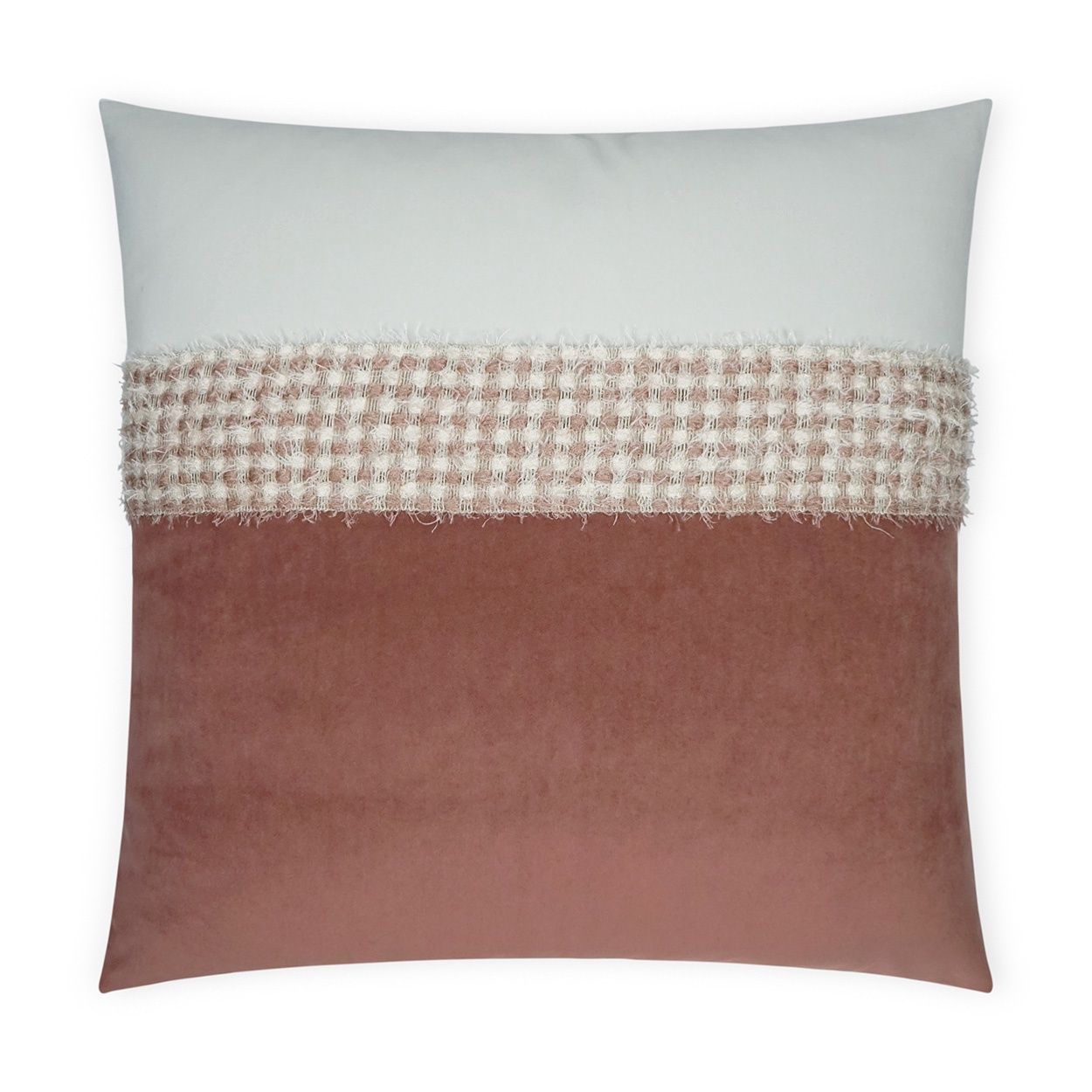 Throw Pillow -  Fuzzy, Rose, Size: 22X22