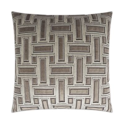 Throw Pillow -  Brix, Truffle