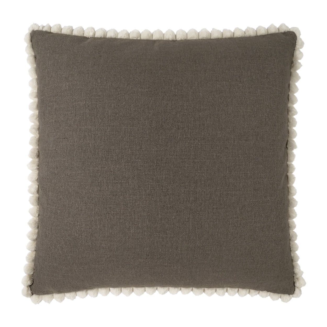 Throw Pillow -  Pom Chic, Mink, Size: 22X22
