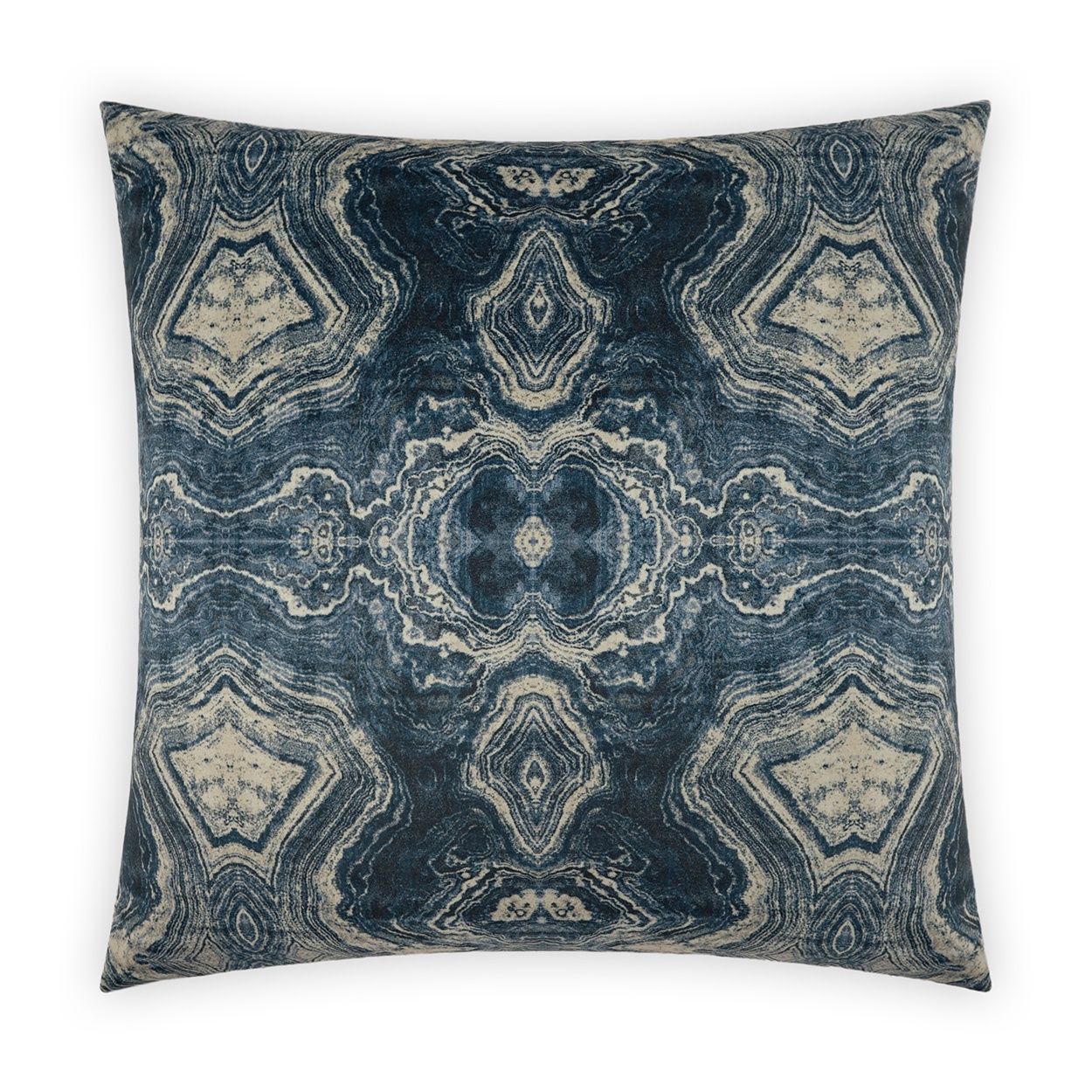 Throw Pillow -  Banding, Indigo, Size: 22X22