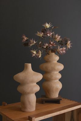 Ceramic Oval Bubbles Vase