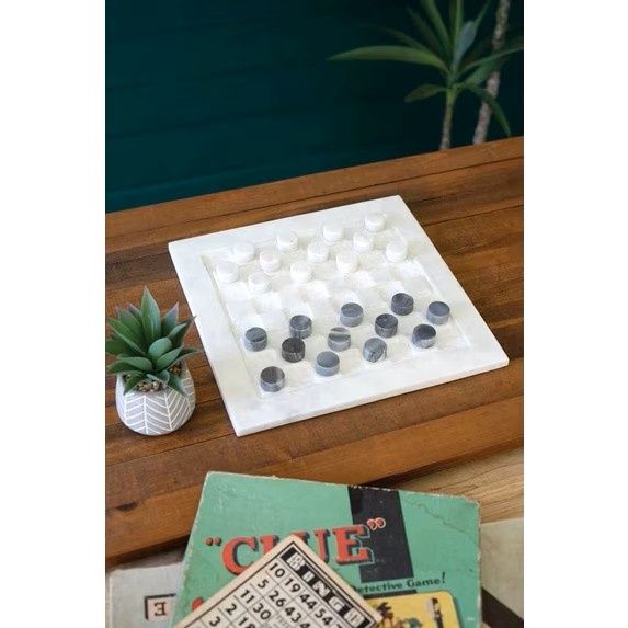 Marble Checker Set