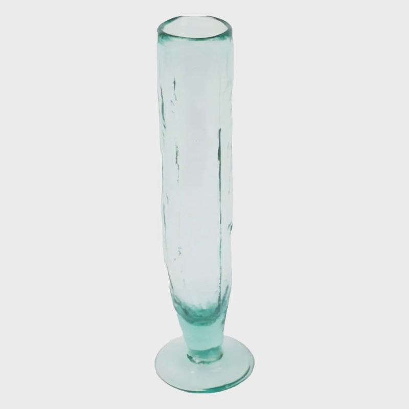 Tall Recycled Champagne Flutes, Set of 2