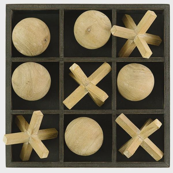 Wooden Tic-Tac-Toe Set