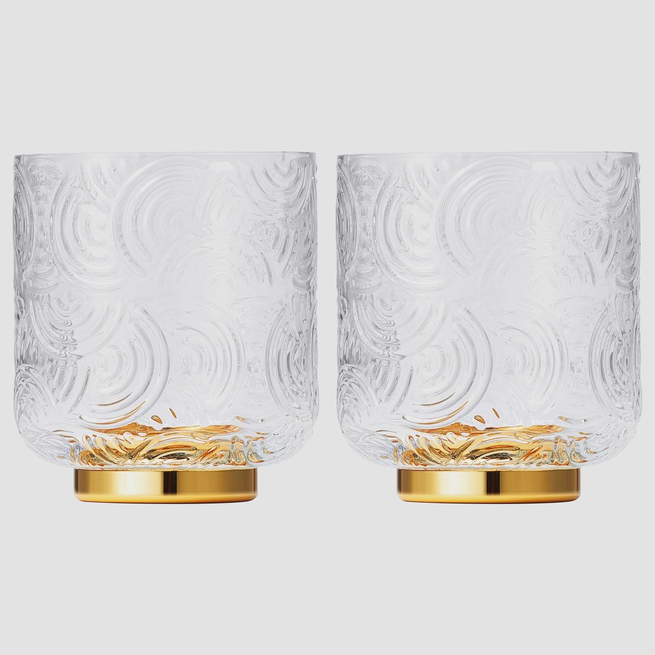 Gatsby Lowball Drinking Glass, Set of 2
