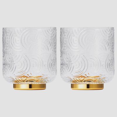 Gatsby Lowball Drinking Glass, Set of 2