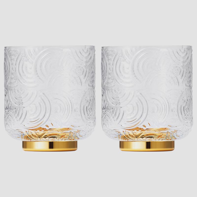 Gatsby Lowball Drinking Glass, Set of 2