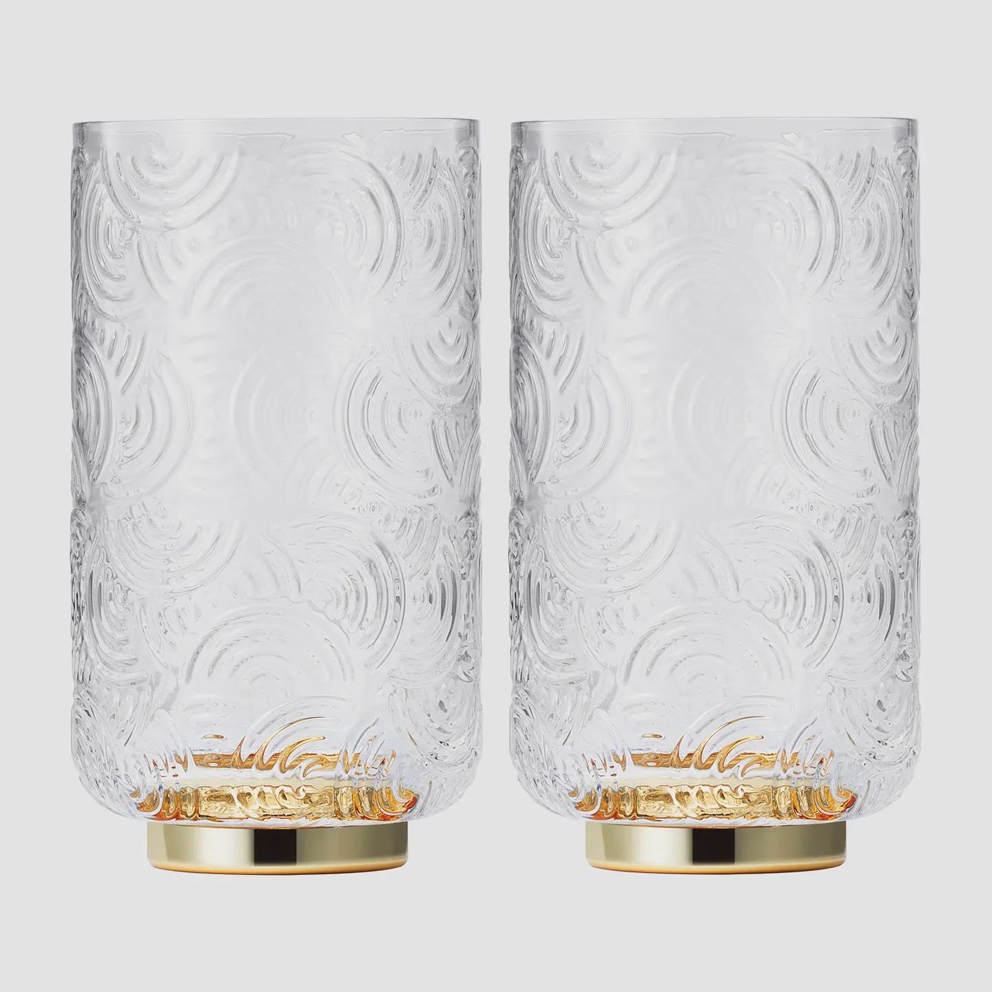 Gatsby Highball Drinking Glass, Set of 2