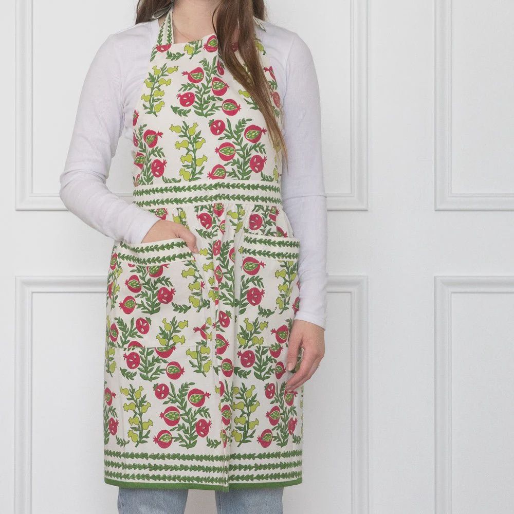 Apron, Pattern: Pom Bells Fern &amp; Poppy