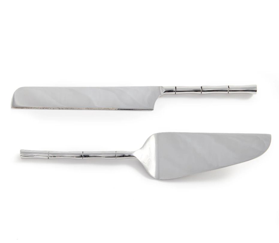 Grove Dessert Servers, Set of 2, Color: Stainless Steel