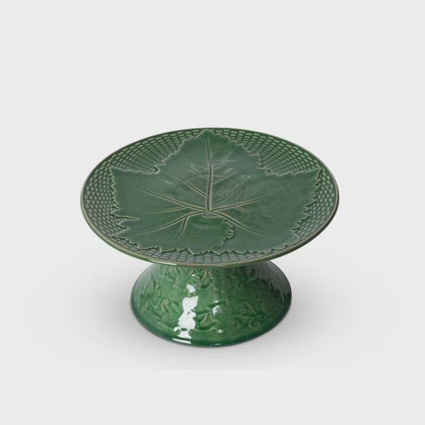 Green Glazed Cake Stand, Large