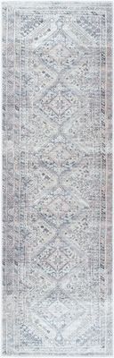 Eleni Machine Washable Runner,  Light Beige
