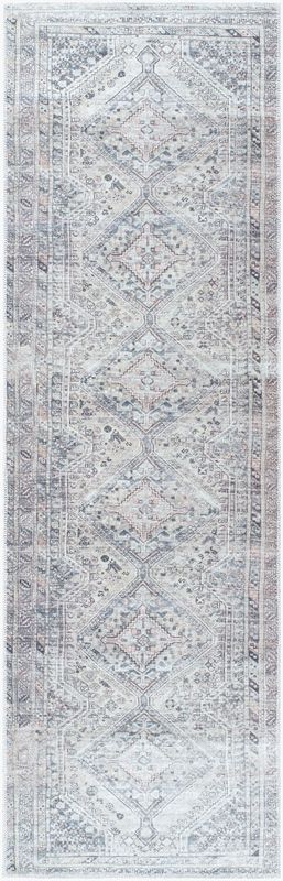 Eleni Machine Washable Runner,  Light Beige