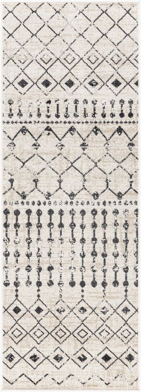 Lavadora Machine Washable Runner, Black Diamond