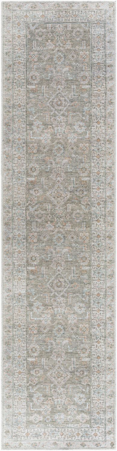 Darling Machine Washable Runner, Olive