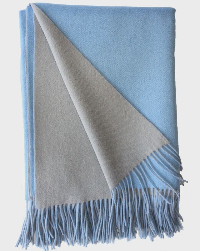 95% Merino 5% Cashmere Double Face Classic Woven Throw