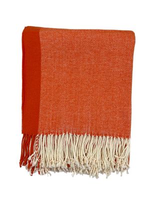 Cotton Acrylic Berkshire Check Woven Throw