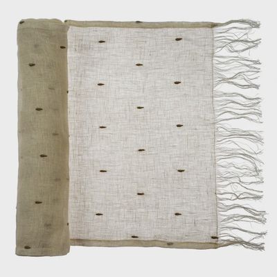 Teardrop Linen Voile Table Runner