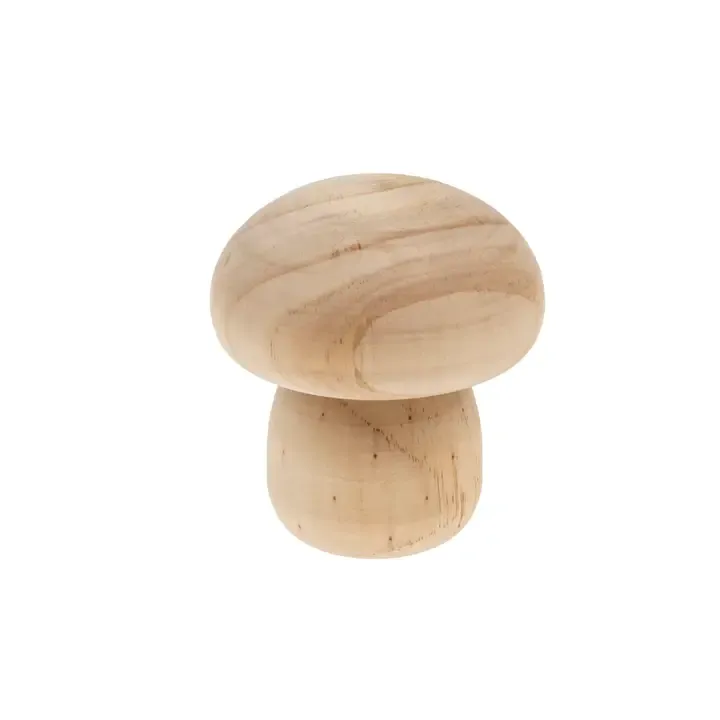 Wooden Mushroom, Size: Small