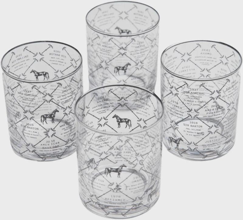 Triple Crown Bourbon Glass, Set of 4