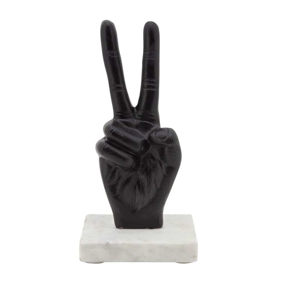 Metal Peace Sign, 8"